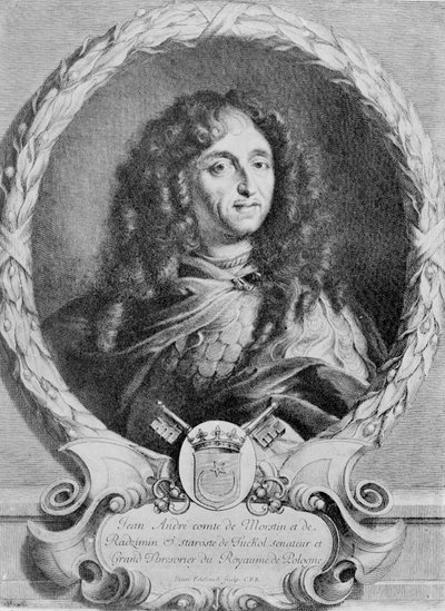Portrait of Jan Andrzej Morsztyn (1620-93) by Jean Edelinck